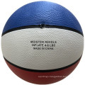 Red White Blue Rubber Basketball for Sporting